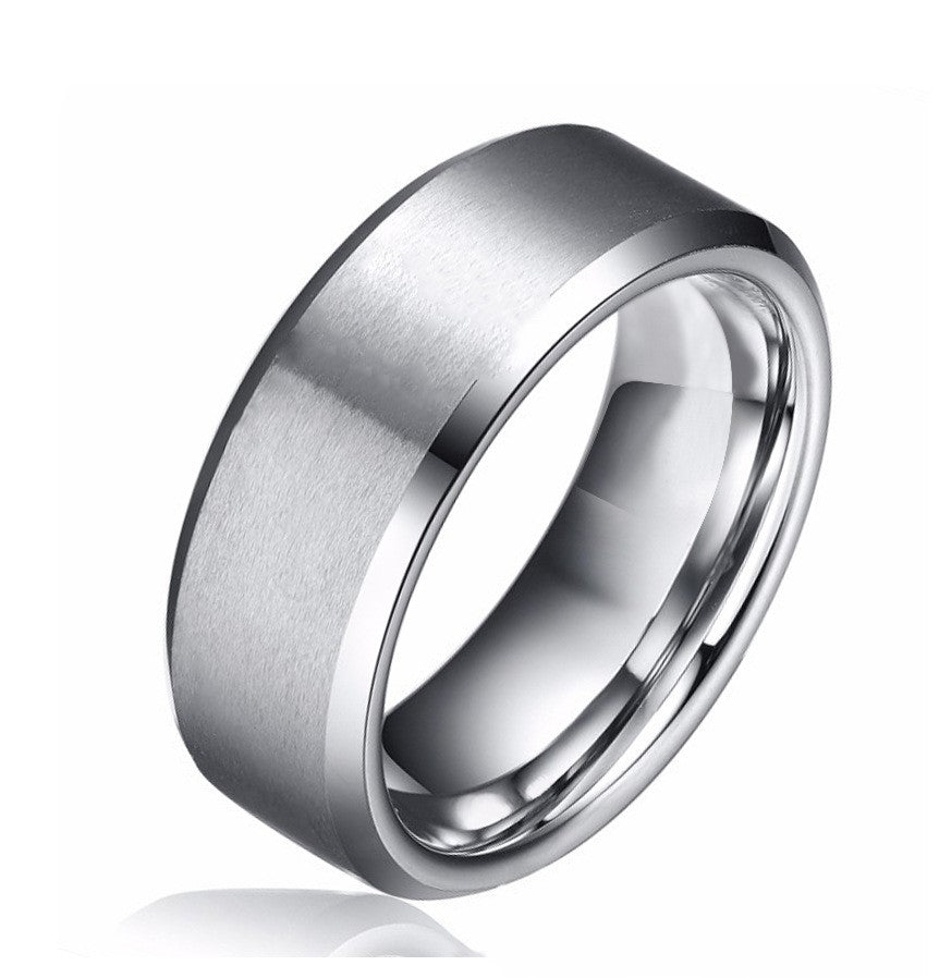 Simple ring titanium steel ring