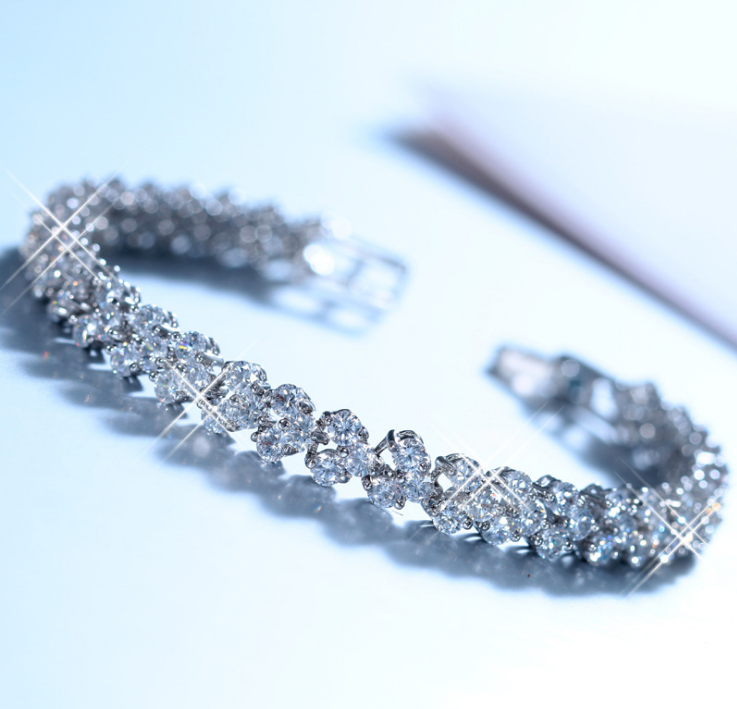 Bracelets Full Of Hearts and Arrows Zircon Cubic Stone Bracelet Best Wedding Gift For Women
