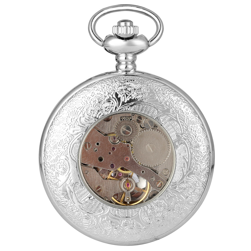 Roman literal mechanical pocket watch