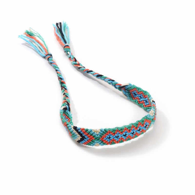 Retro Ethnic Style Woven Colorful Totem Jewelry