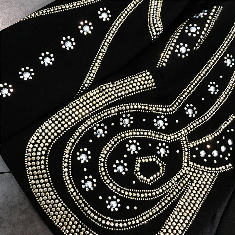 Little fragrant golden rhinestone suit jacket