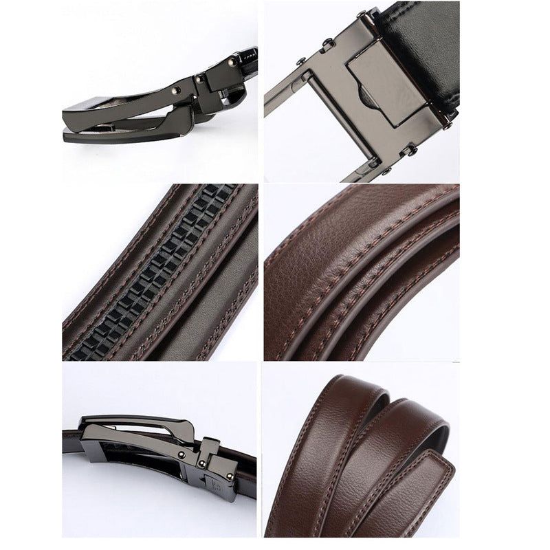 Men's leather belt