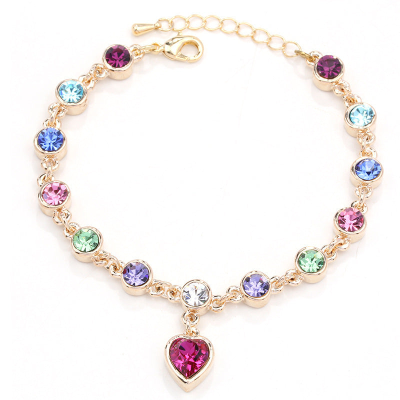 Heart Of The Ocean Crystal Bracelet Fashion Jewelry