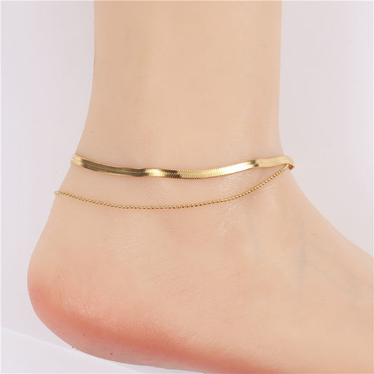 Snake bone anklet bracelet