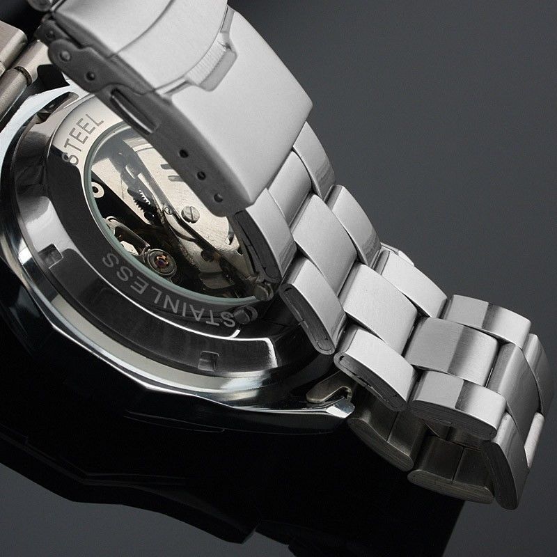 A Full Automatic Winner Men's Automatic Mechanical Table, Men's Automatic Mechanical Watch Steel Strip