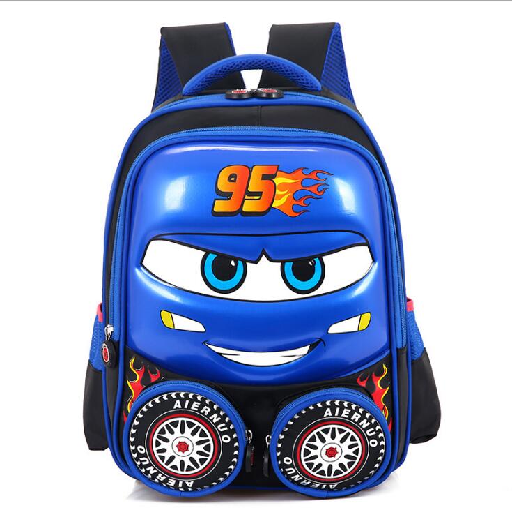 3D Car Child School Backpack