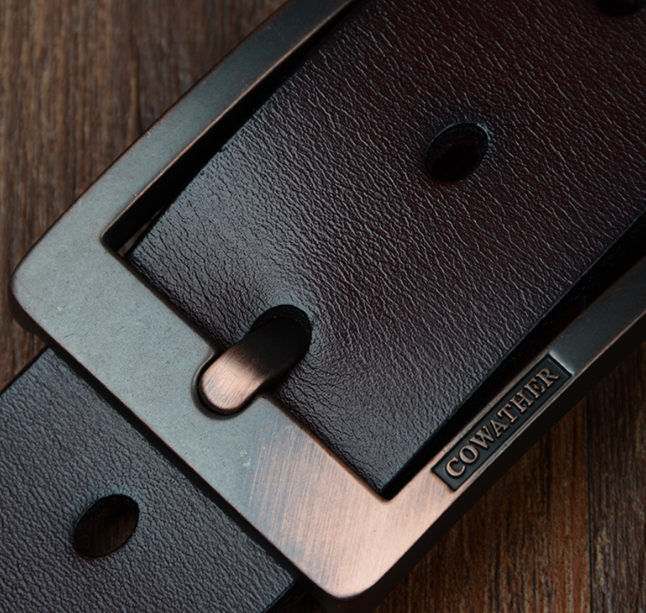 Male pin buckle belt