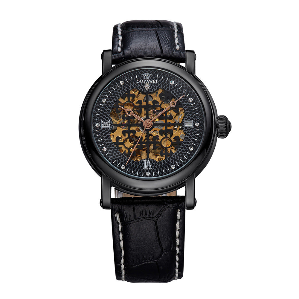 Fashion Hollow Men's Mechanical Watch