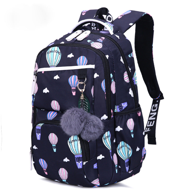 Girls leisure backpack student Geometric backpack