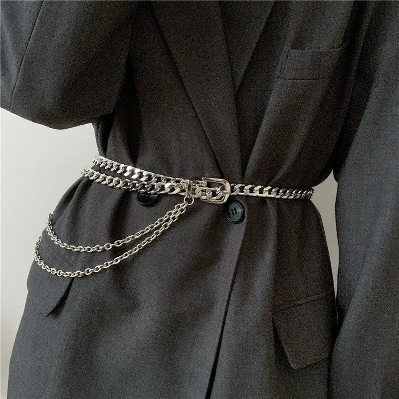 Metal Belt Women's Fine Decorative Waist Chain Jeans With Dress Chain Belt Accessories