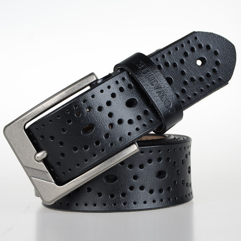 Leather belt