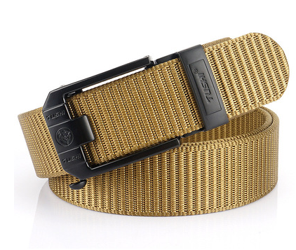 Automatic buckle nylon thick canvas belt