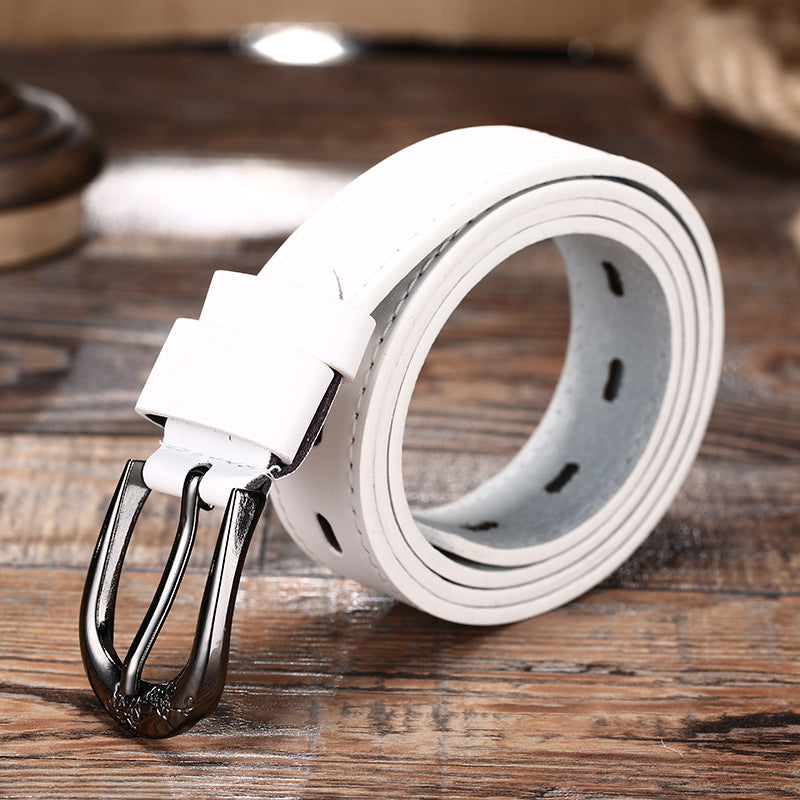 Automatic buckle two layer belt fashion leisure alloy