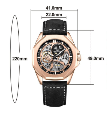 Belt waterproof casual men's mechanical watch