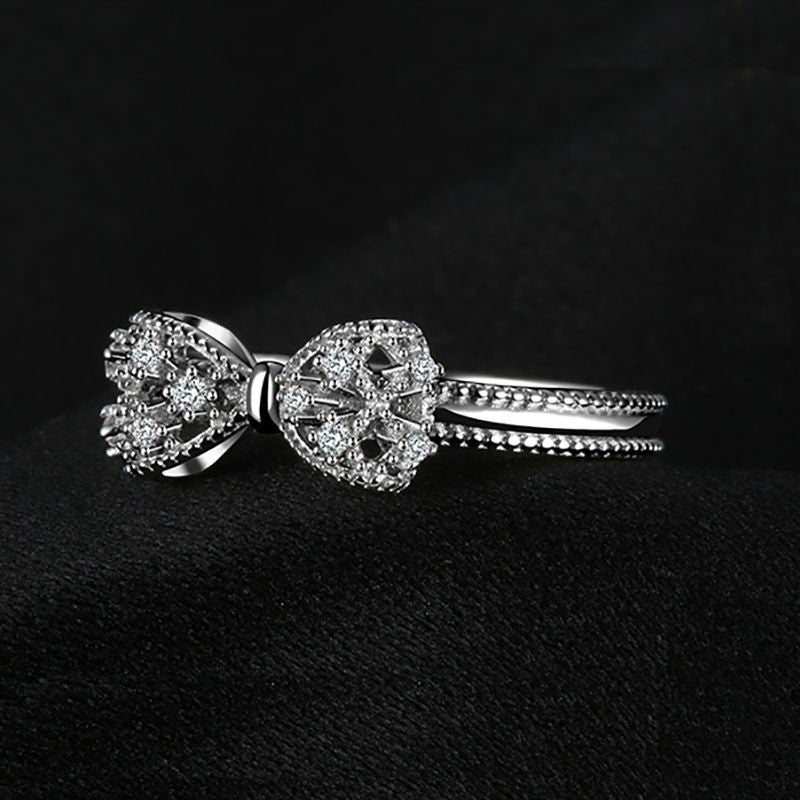 European and American style, versatile bowknot ring girl