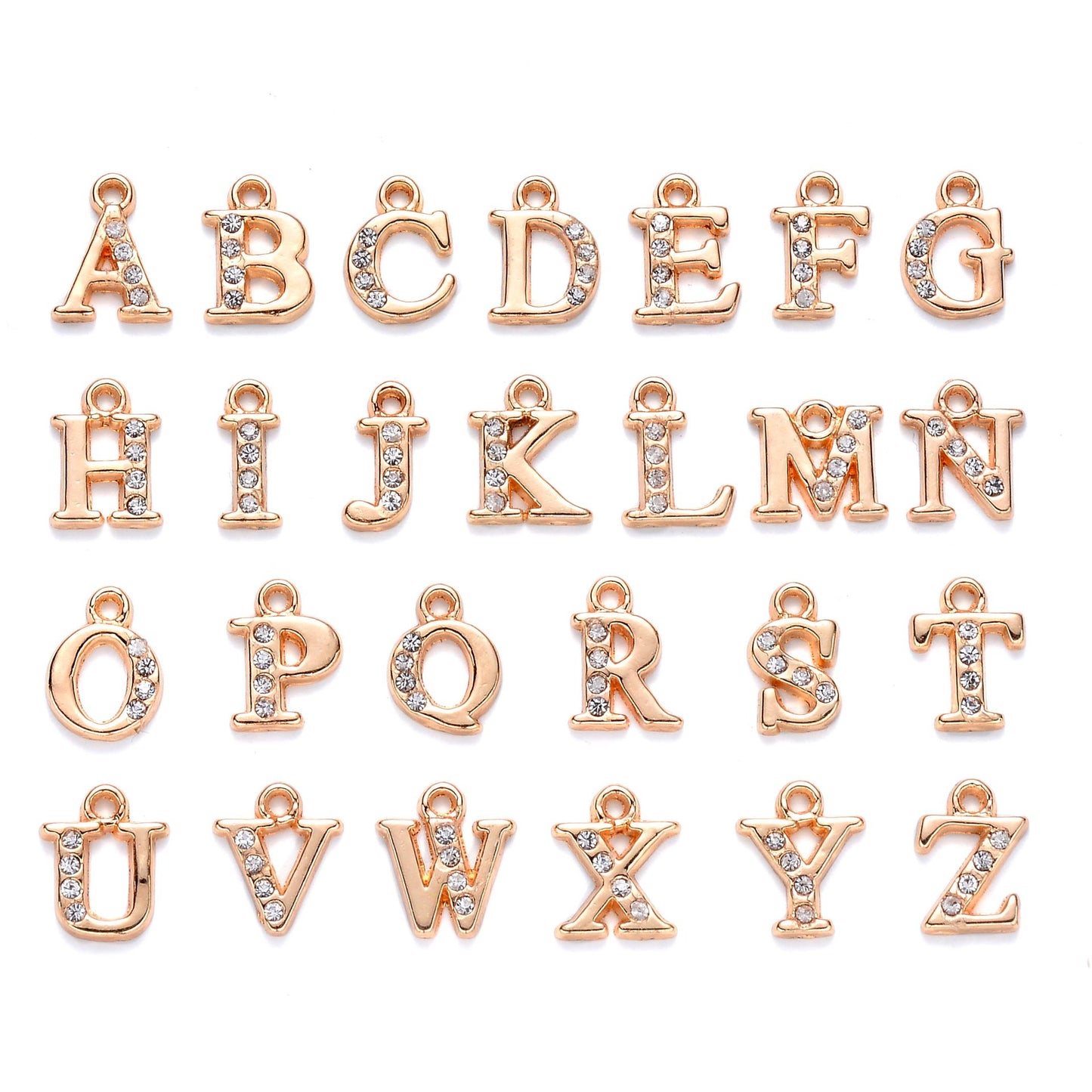 New Product Alloy Diamond-studded 26 Letter Pendant