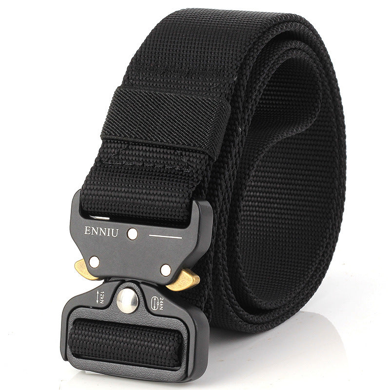 Buckle outdoor safety outer belt quick-drying pure nylon pants belt training belt