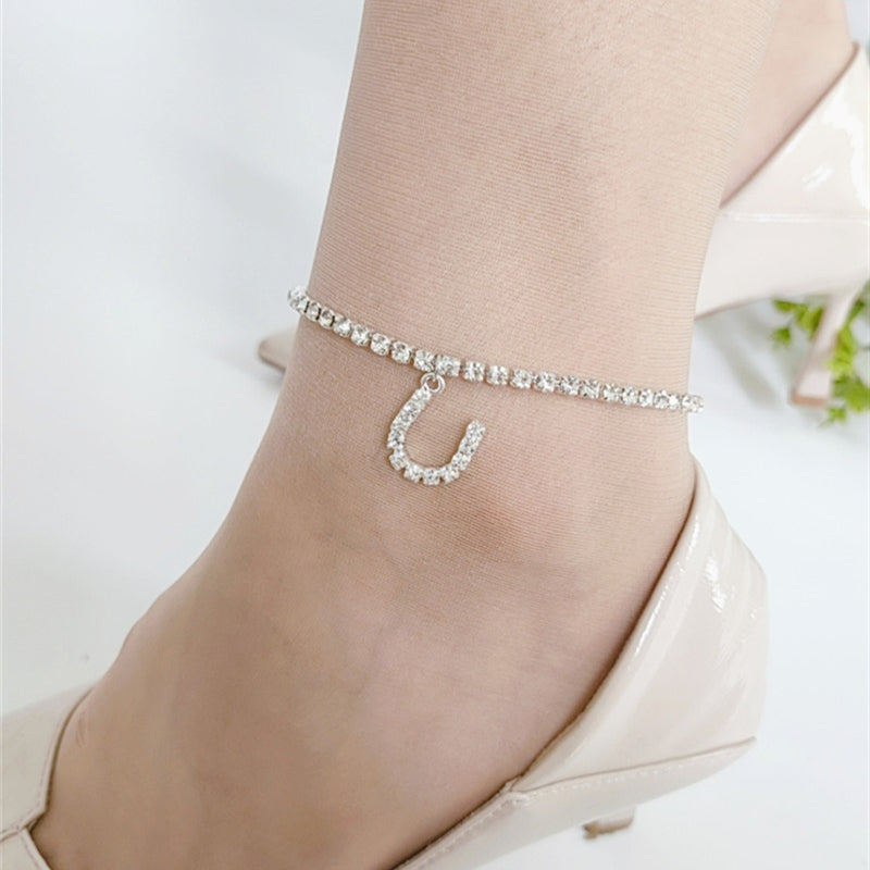 Fashion Personality Capital Letters Alloy Anklet