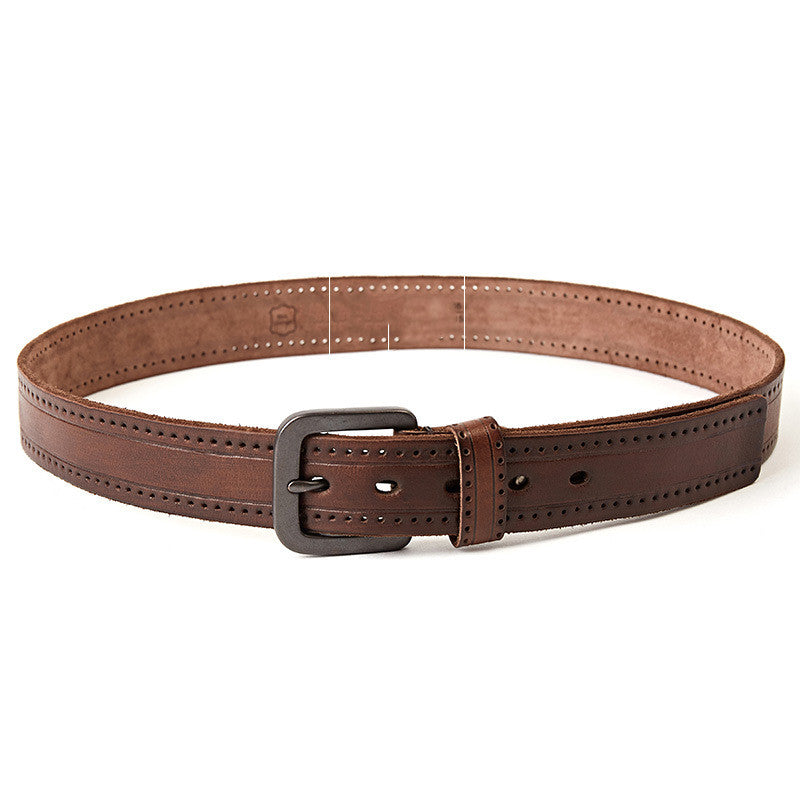 Men's leather belt