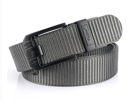 Automatic buckle nylon thick canvas belt