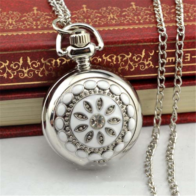 Fashion silver hanging chain watch