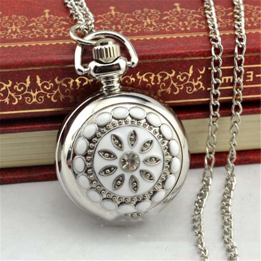 Fashion silver hanging chain watch