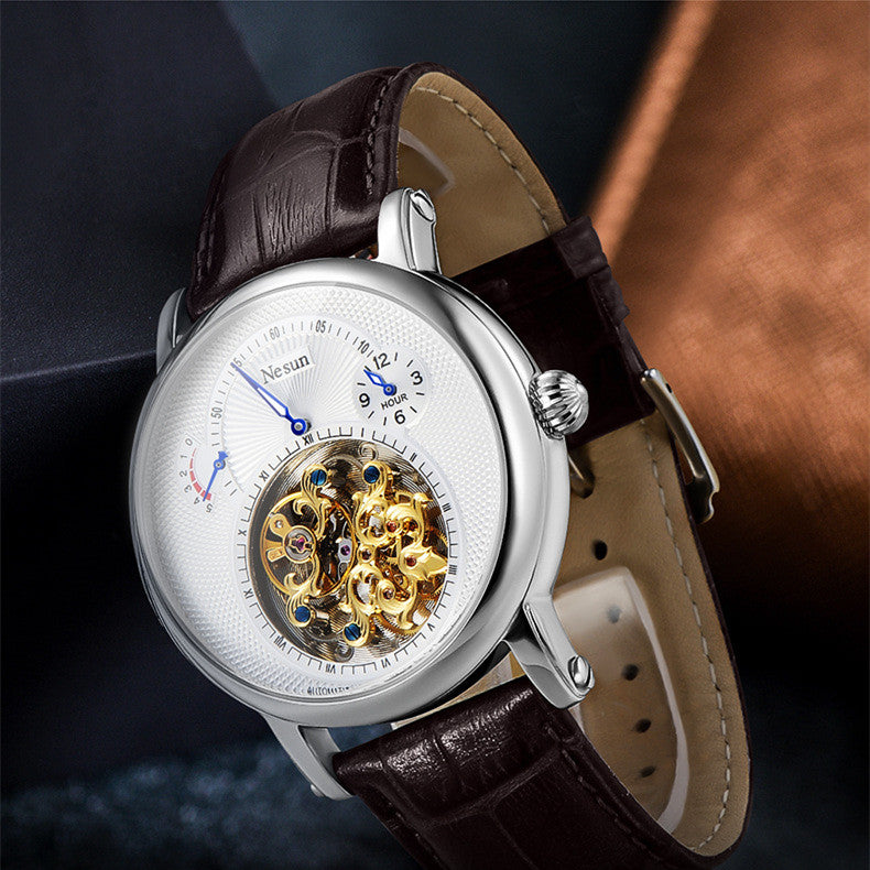 Fashionable Leather Waterproof Automatic Mechanical Watch