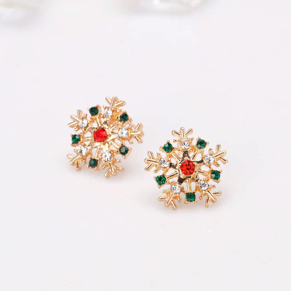 Christmas Series Earrings Fashion Creative Alloy