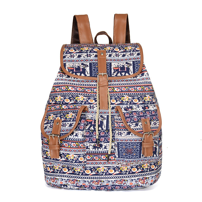 Women's canvas backpack