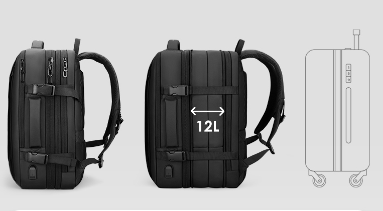 Laminated zipper bag backpack