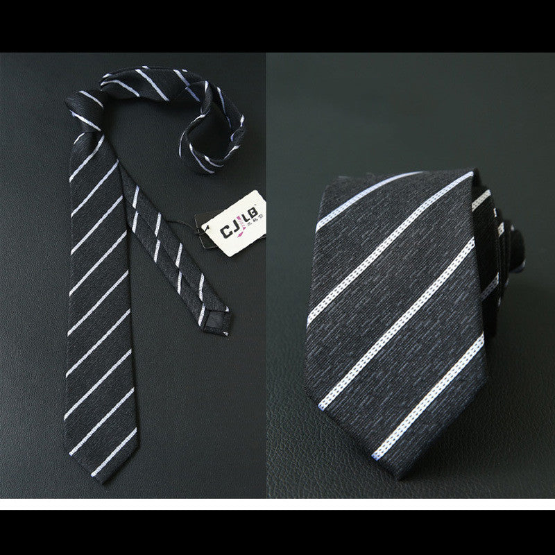 Male business striped retro suit tie