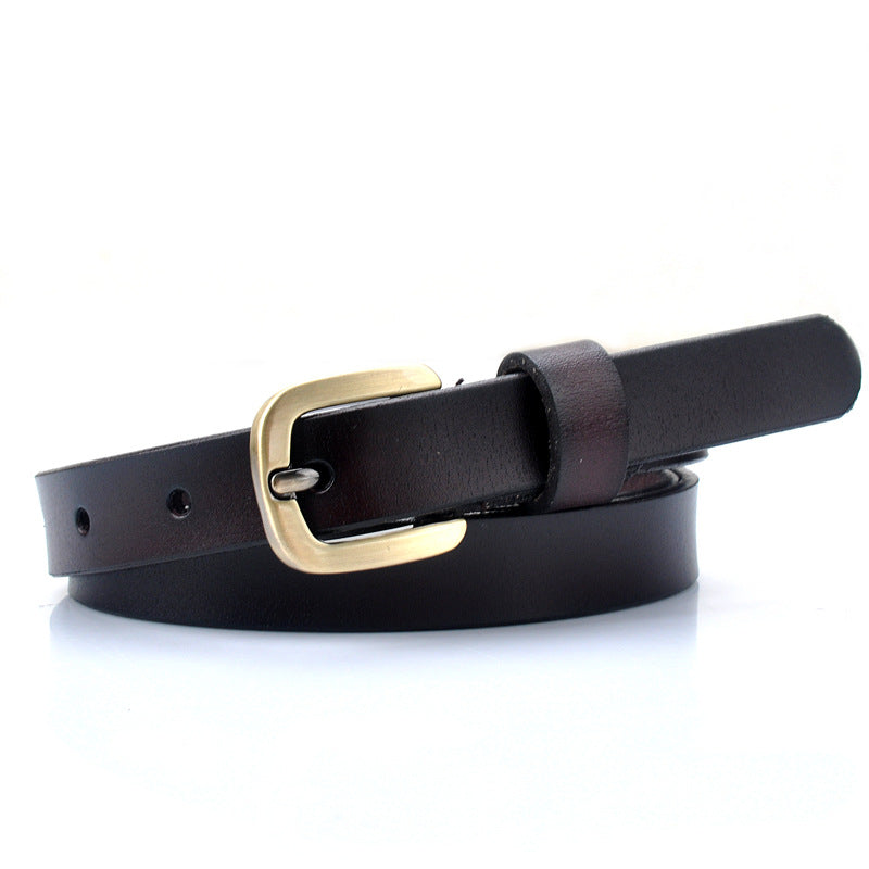 Genuine Genuine Cowhide Vintage Women's Belt