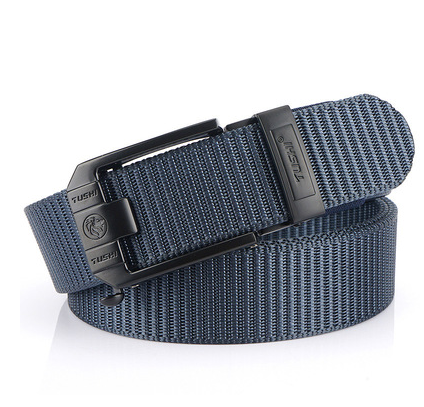 Automatic buckle nylon thick canvas belt