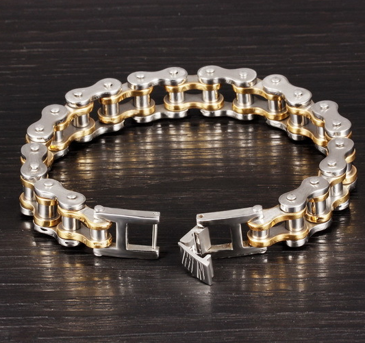 Punk Rock 316L Stainless Steel Biker Mens Bracelet Link Chain Motorcycle Bike Bicycle Chain Bracelets Bracelets Jewelry