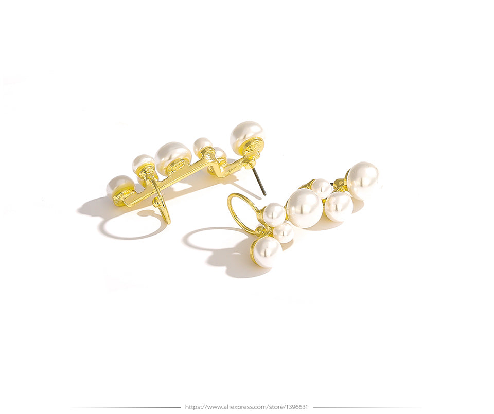 Special-shaped pearl female ear clip