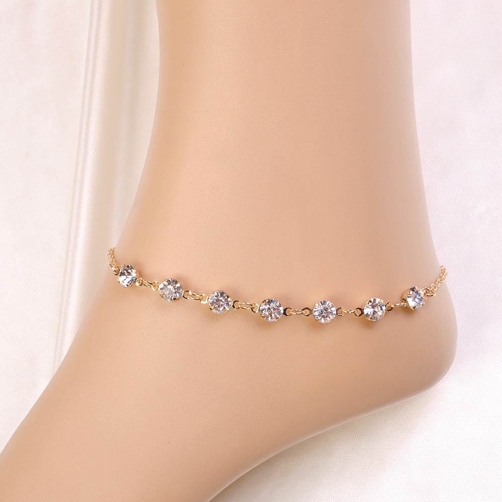 ohemian Crystal Anklet
