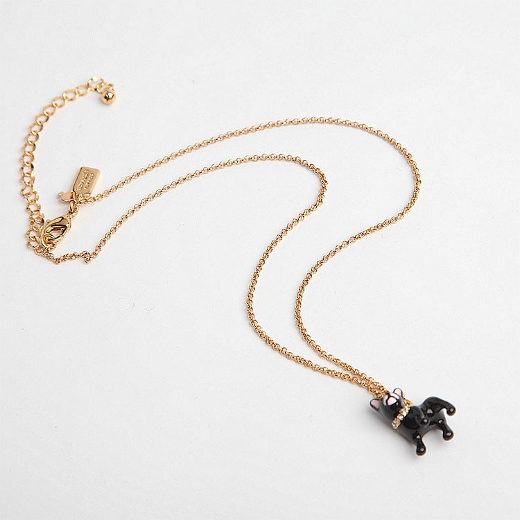 Qingdao Ornament Enamel Glaze Black  Bracelet Bracelet Necklace Necklace Ring Suit Pendant
