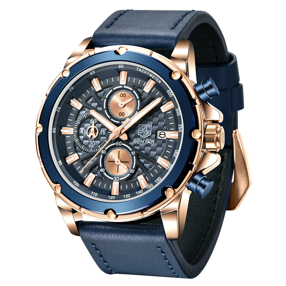 Binya Multifunction Watch Men's Quartz Watch