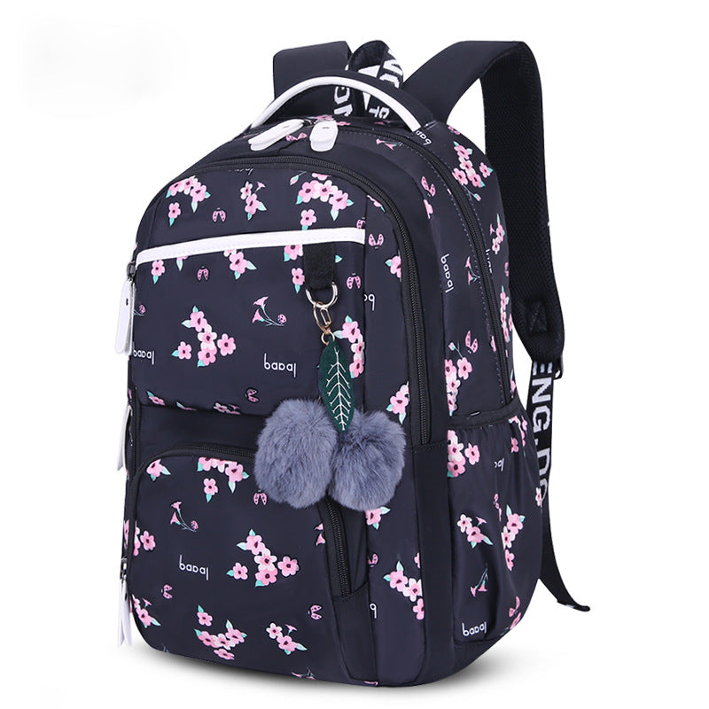 Girls leisure backpack student Geometric backpack