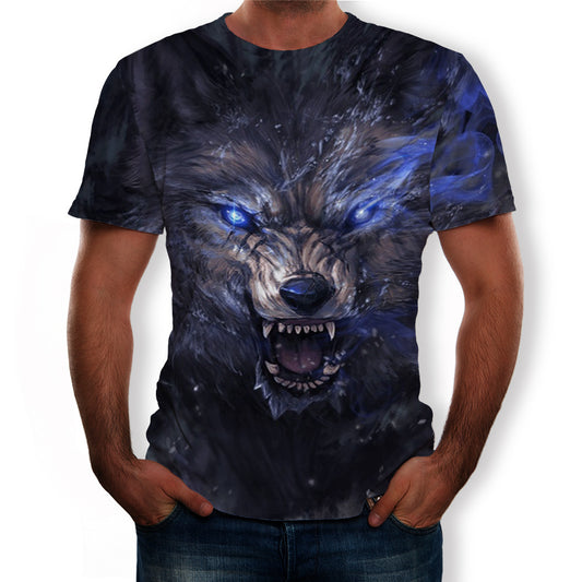 Wolf head 3D digital printing men
