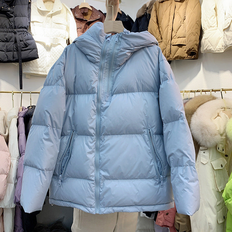 New Korean Style Small White Duck Down Jacket