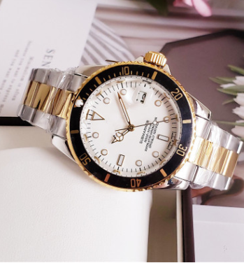 Men's stainless steel mechanical watch