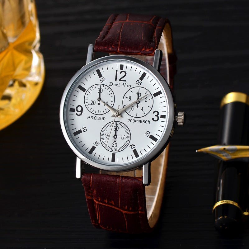 Fashion ultra-thin belt men's watch