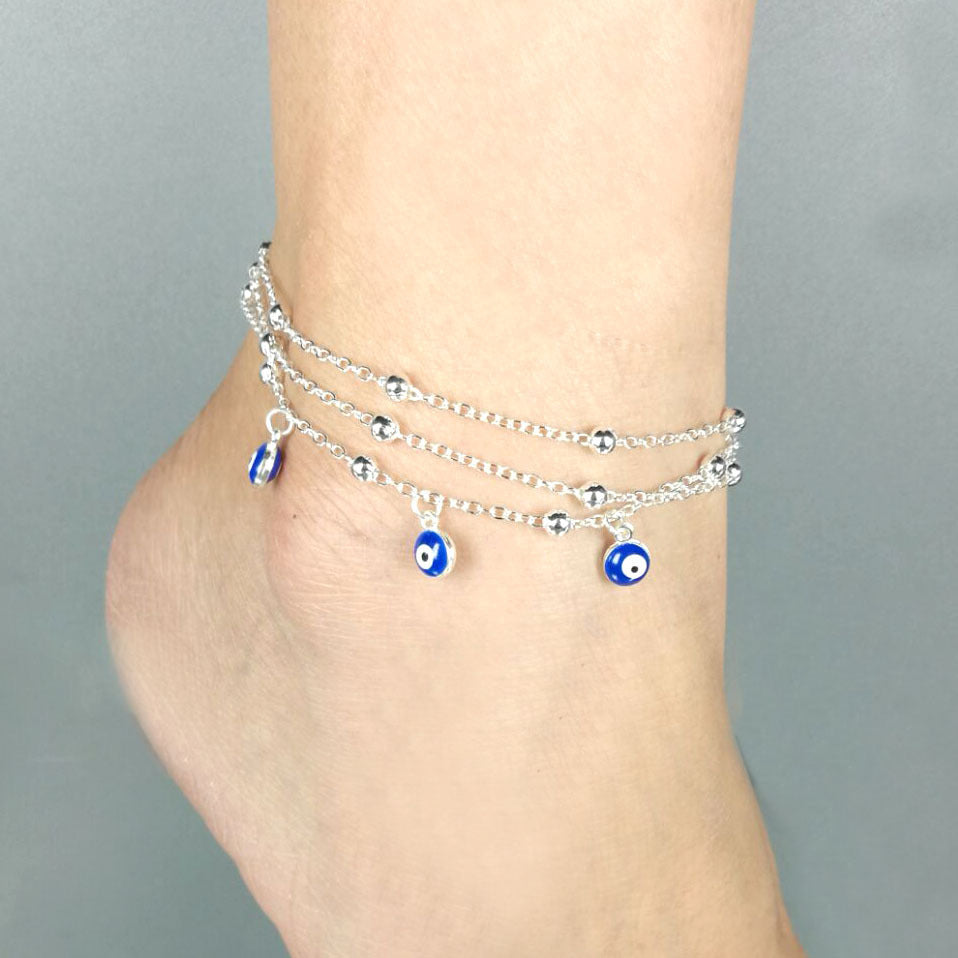 Eye Pendant Footwear Fashion Jewelry Bead Chain Anklet