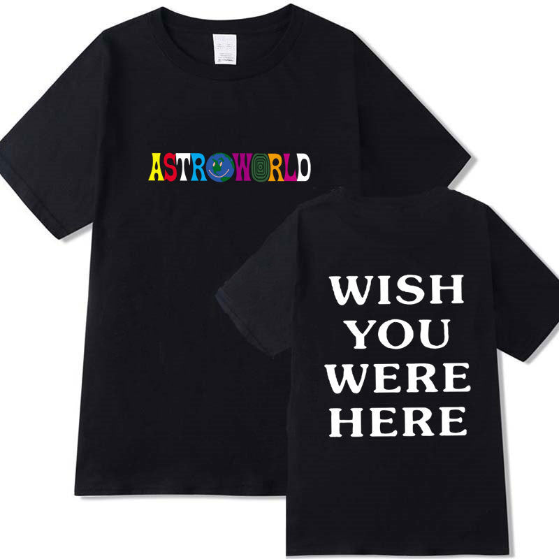 WISH YOU WERE HERE Street Casual T-Shirt