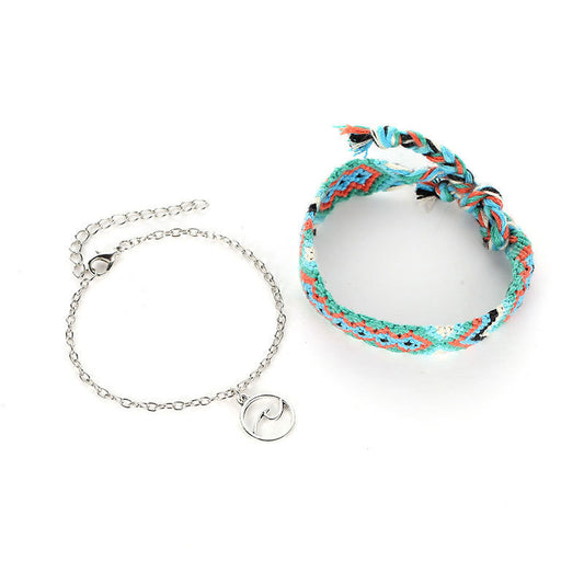 Retro Boho Anklet 2 In 1