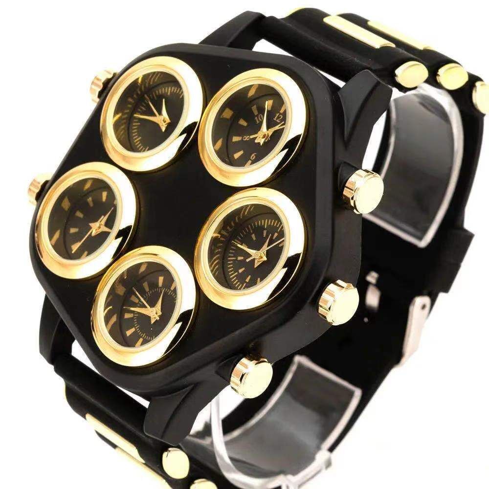 New Personality Big Dial Student Men's Silicone Quartz Trend Men's Watch