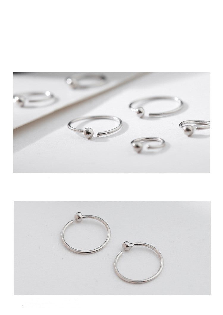 Hypoallergenic ear bone ring