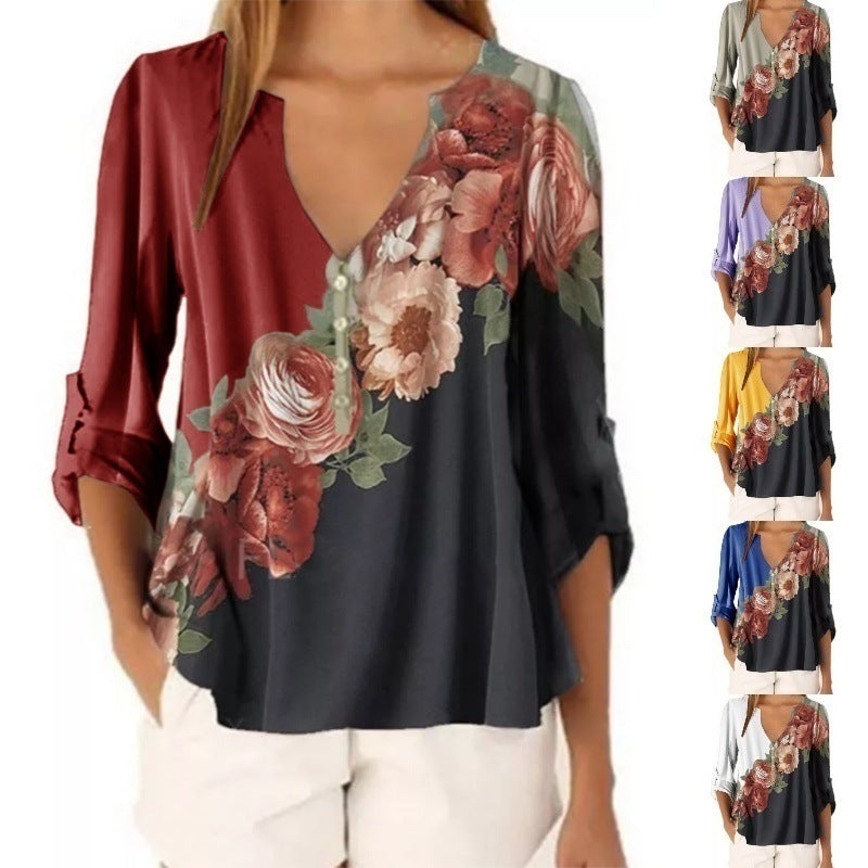 Floral print shirt