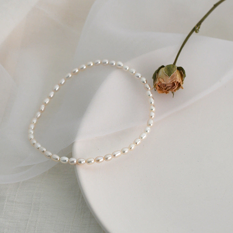 Freshwater Pearl Anklet With Single Temperament